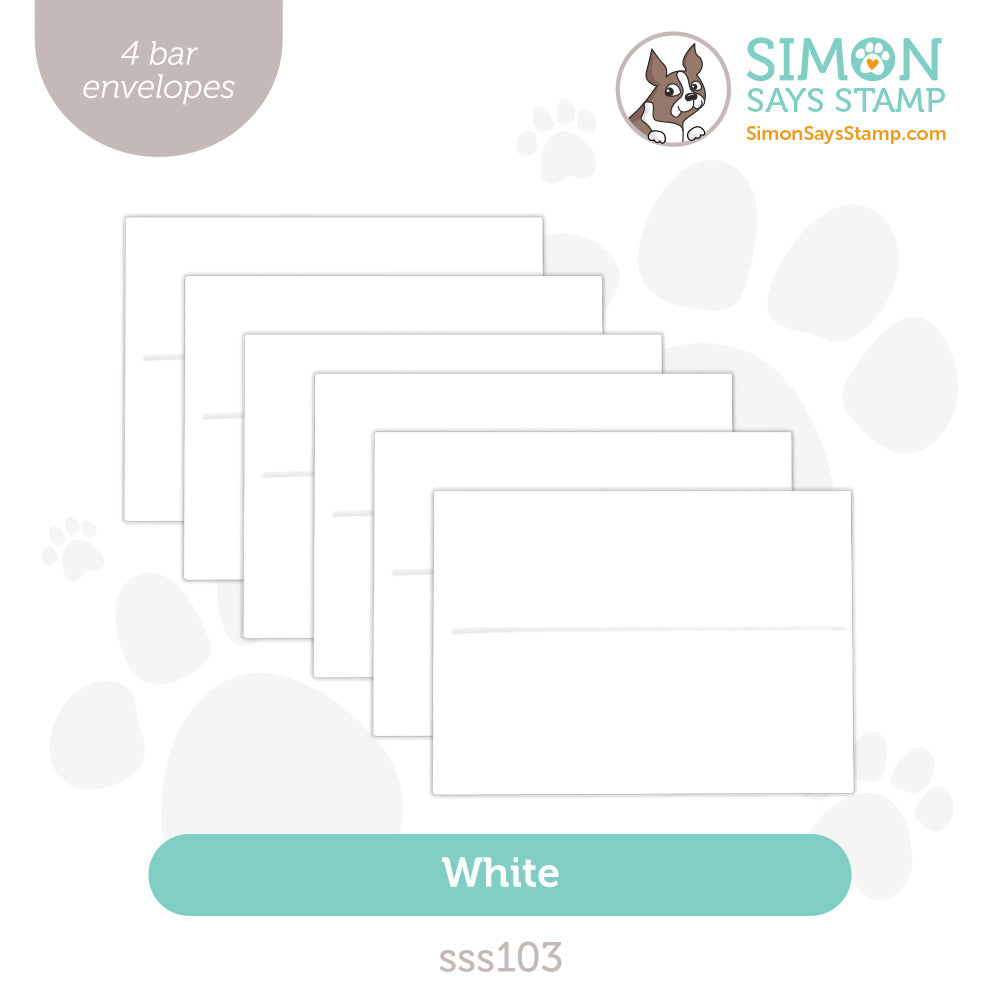 Simon Says Stamp Envelopes A1 White sss103