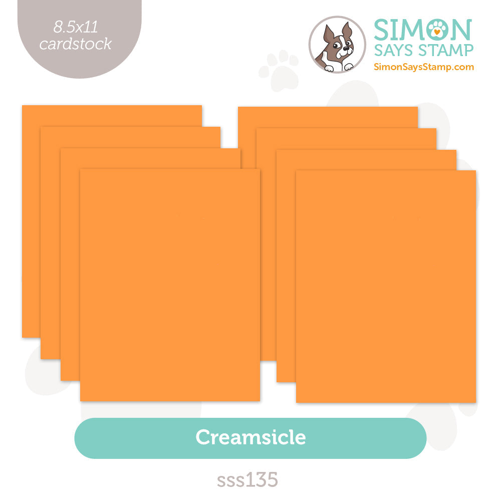 Simon Says Stamp Cardstock 100lb Creamsicle sss135 DieCember