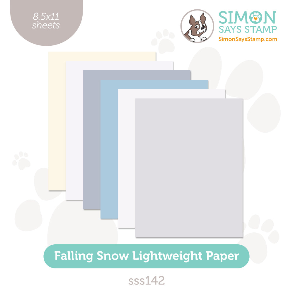 Simon Says Stamp Falling Snow Lightweight Paper Pack sss142
