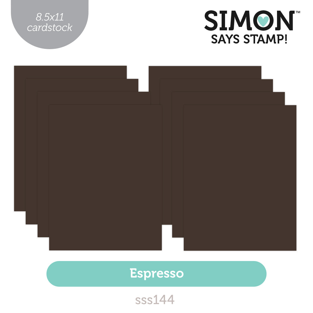 Simon Says Stamp Cardstock 100lb Espresso sss144 Sending Cheer