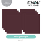 Simon Says Stamp Cardstock 100lb Midnight Purple sss145 Sending Cheer