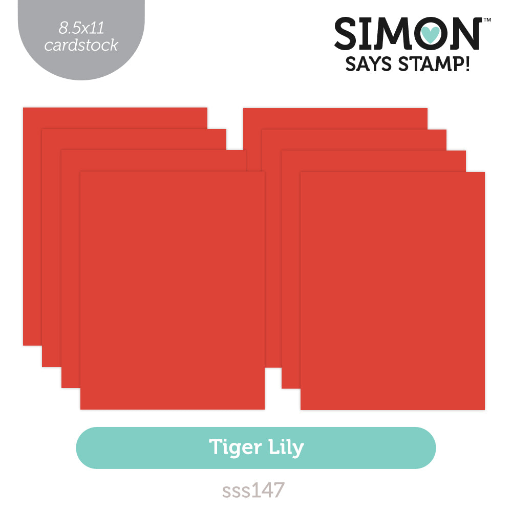 Simon Says Stamp Cardstock 100lb Tiger Lily sss147 Sending Cheer
