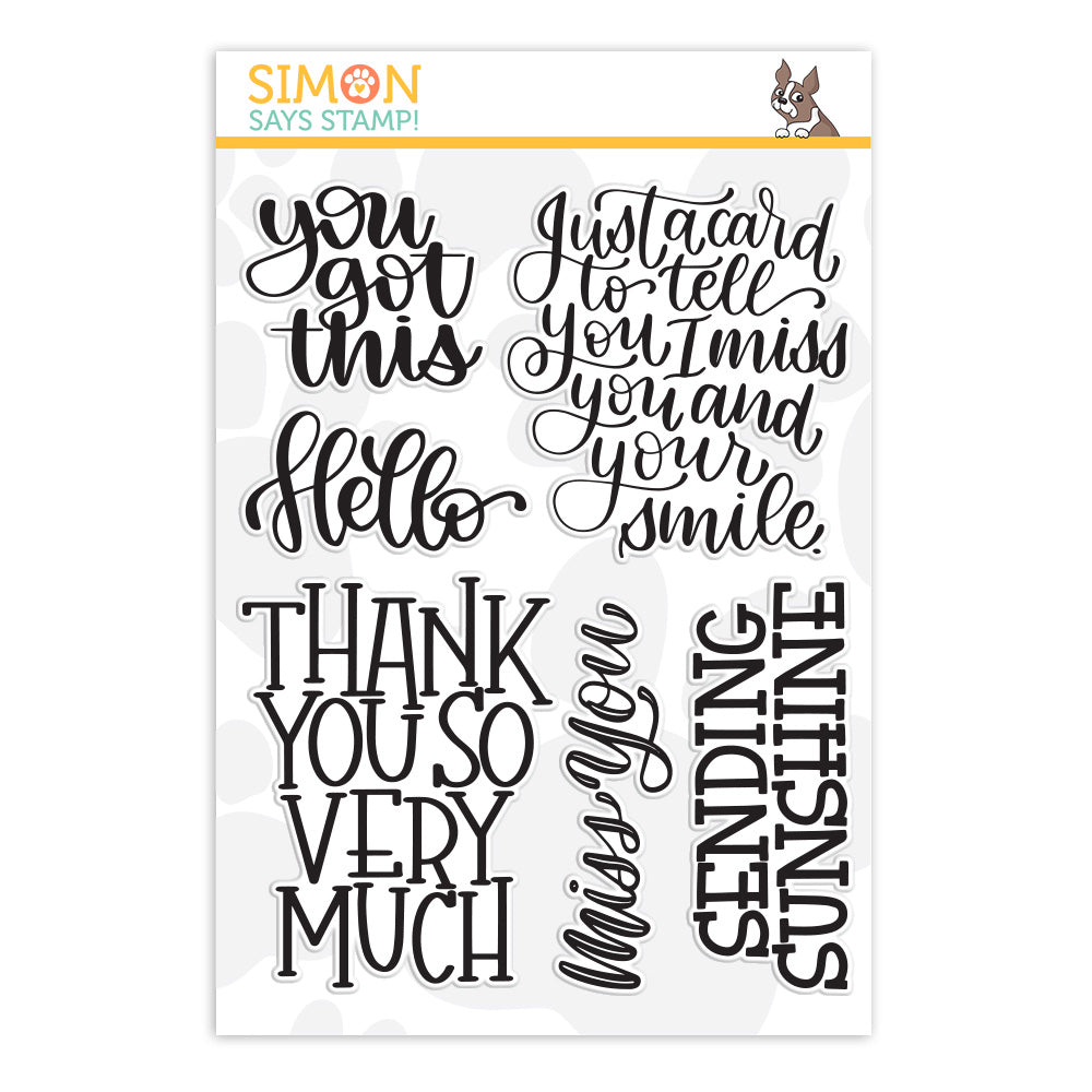 Simon Says Clear Stamps XL GREETINGS sss201150 *
