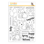 Simon Says Clear Stamps BUNNY WISHES sss201963 *