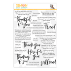 Simon Says Clear Stamps SAY IT ALL FRIEND sss202000