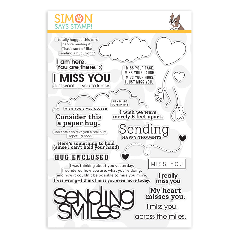 Simon Says Clear Stamps JUST MISS YOU sss202088
