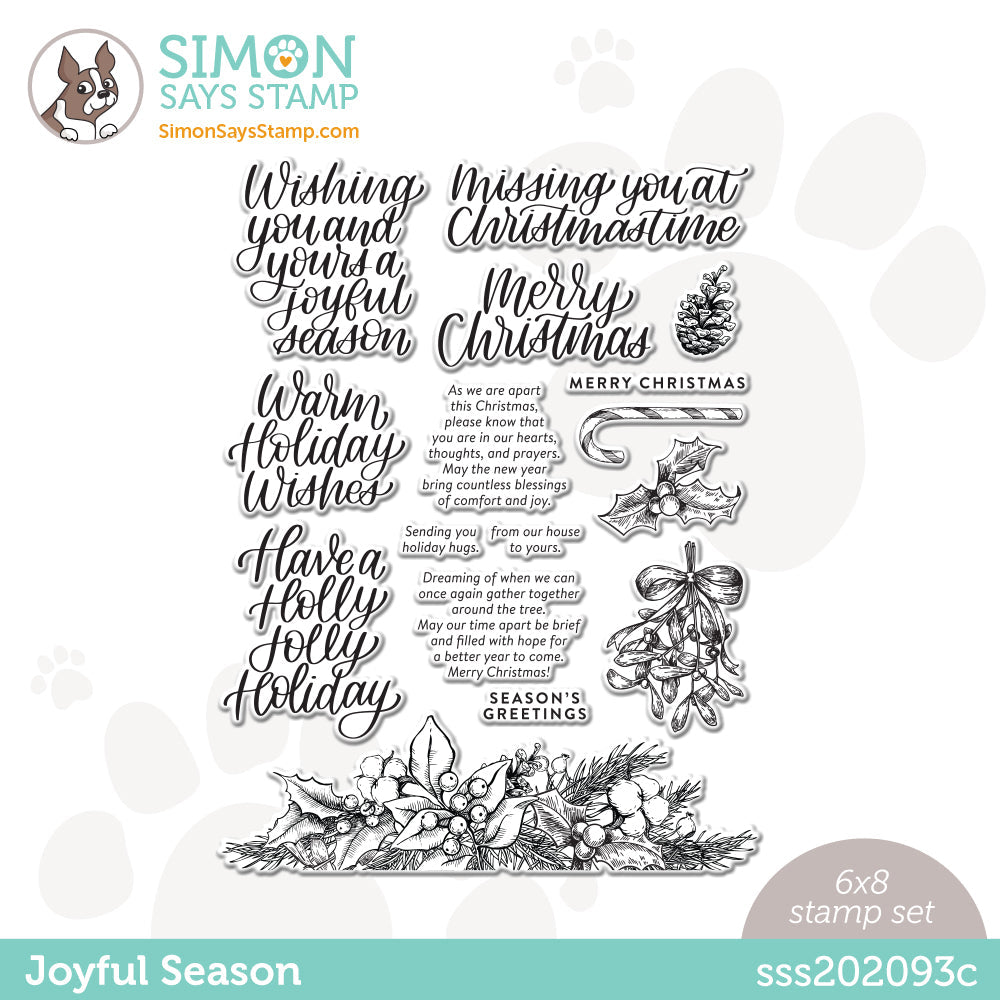 Simon Says Clear Stamps JOYFUL SEASON sss202093c