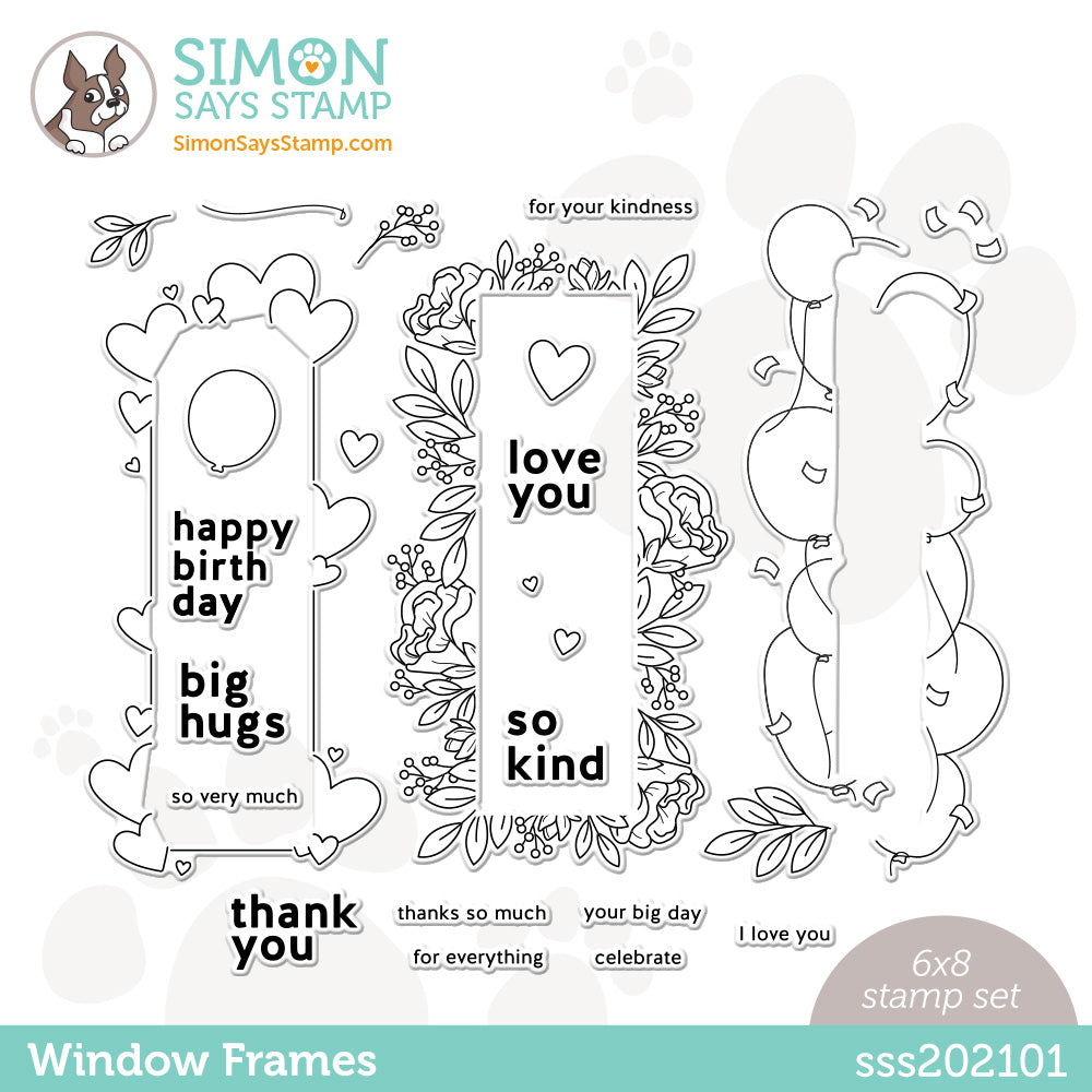 Simon Says Clear Stamps WINDOW FRAMES SSS202101 *