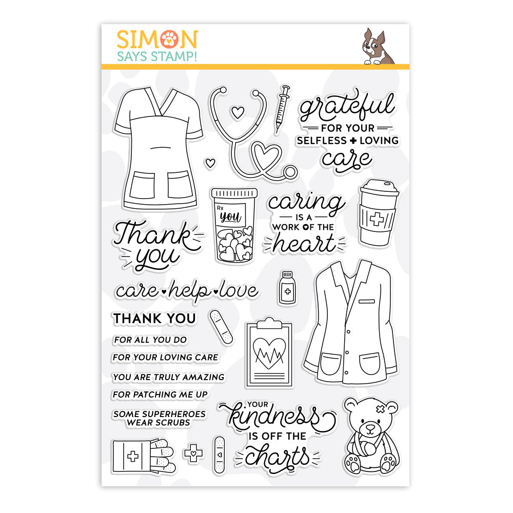 Simon Says Clear Stamps WORK OF THE HEART sss202146c