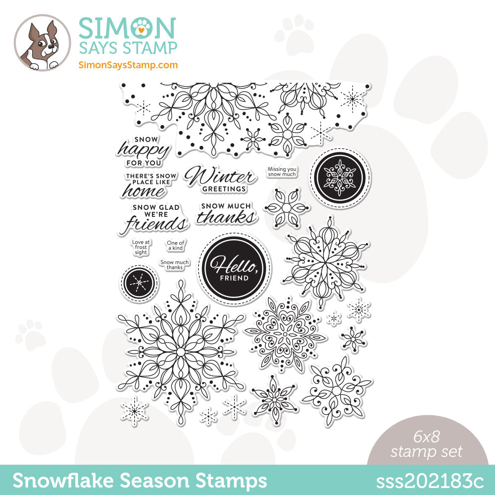 Simon Says Clear Stamps Snowflake Season sss202183c