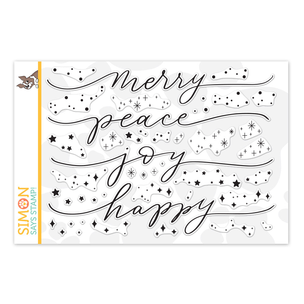 Simon Says Clear Stamps HOLIDAY SPARKLE GREETINGS sss202230