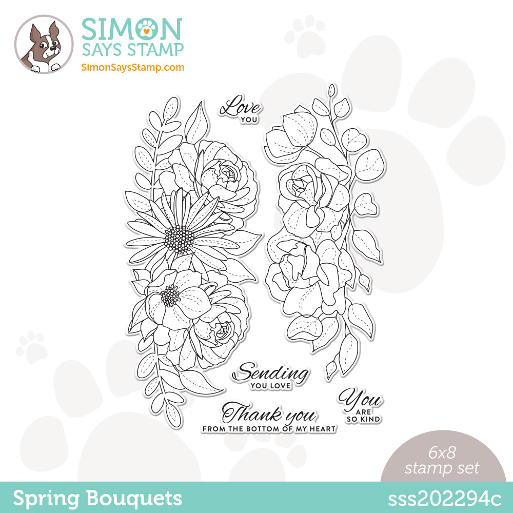 Simon Says Clear Stamps Bouquets sss202294c *