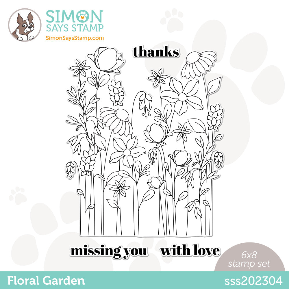Simon Says Clear Stamps FLORAL GARDEN sss202304