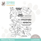 Simon Says Clear Stamps HIBISCUS BLOOMS sss202338c