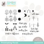 Simon Says Clear Stamps PRINTMAKING FLORALS sss202359 *
