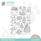 Simon Says Clear Stamps WARMEST WISHES sss202387c