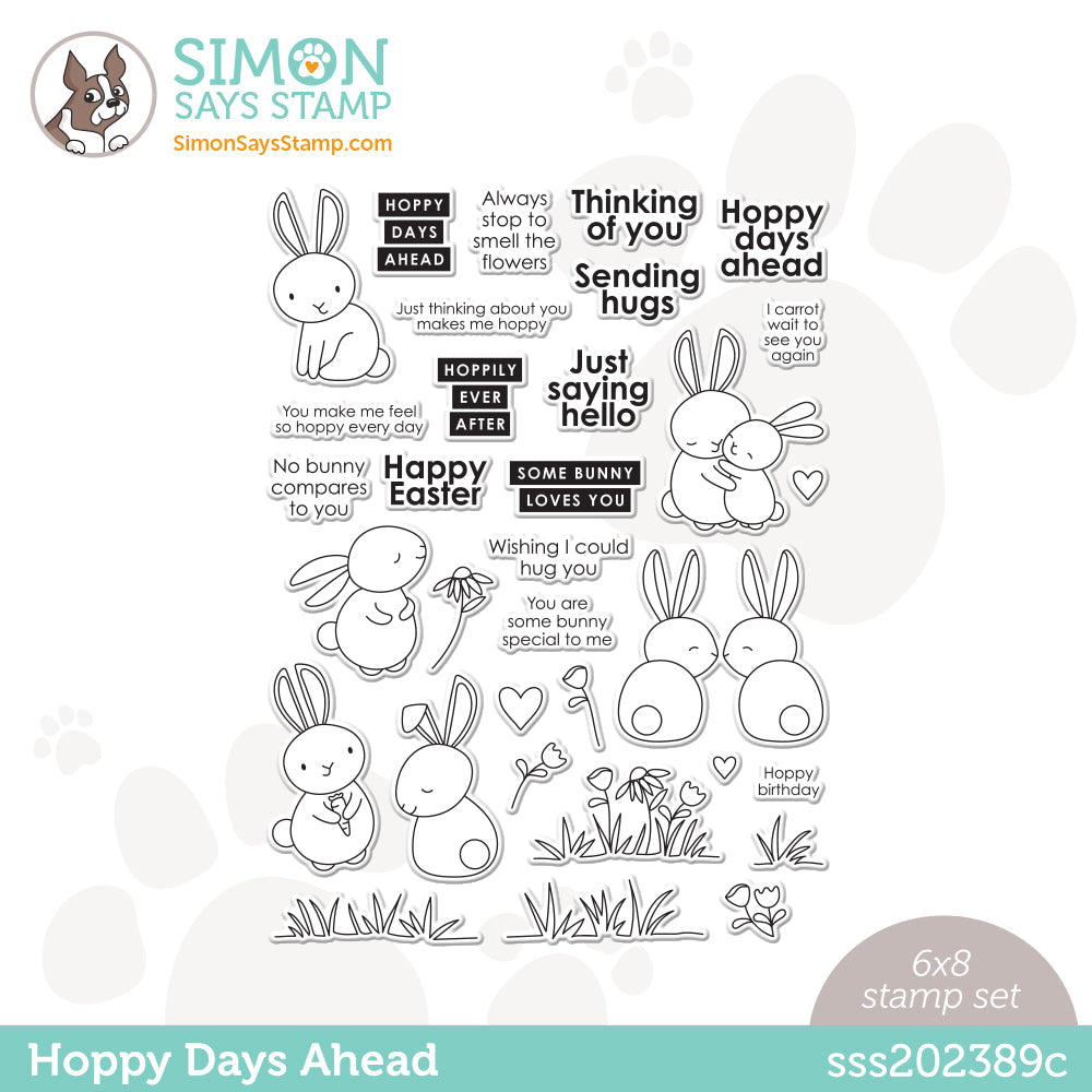 Simon Says Clear Stamps HOPPY DAYS AHEAD sss202389c *