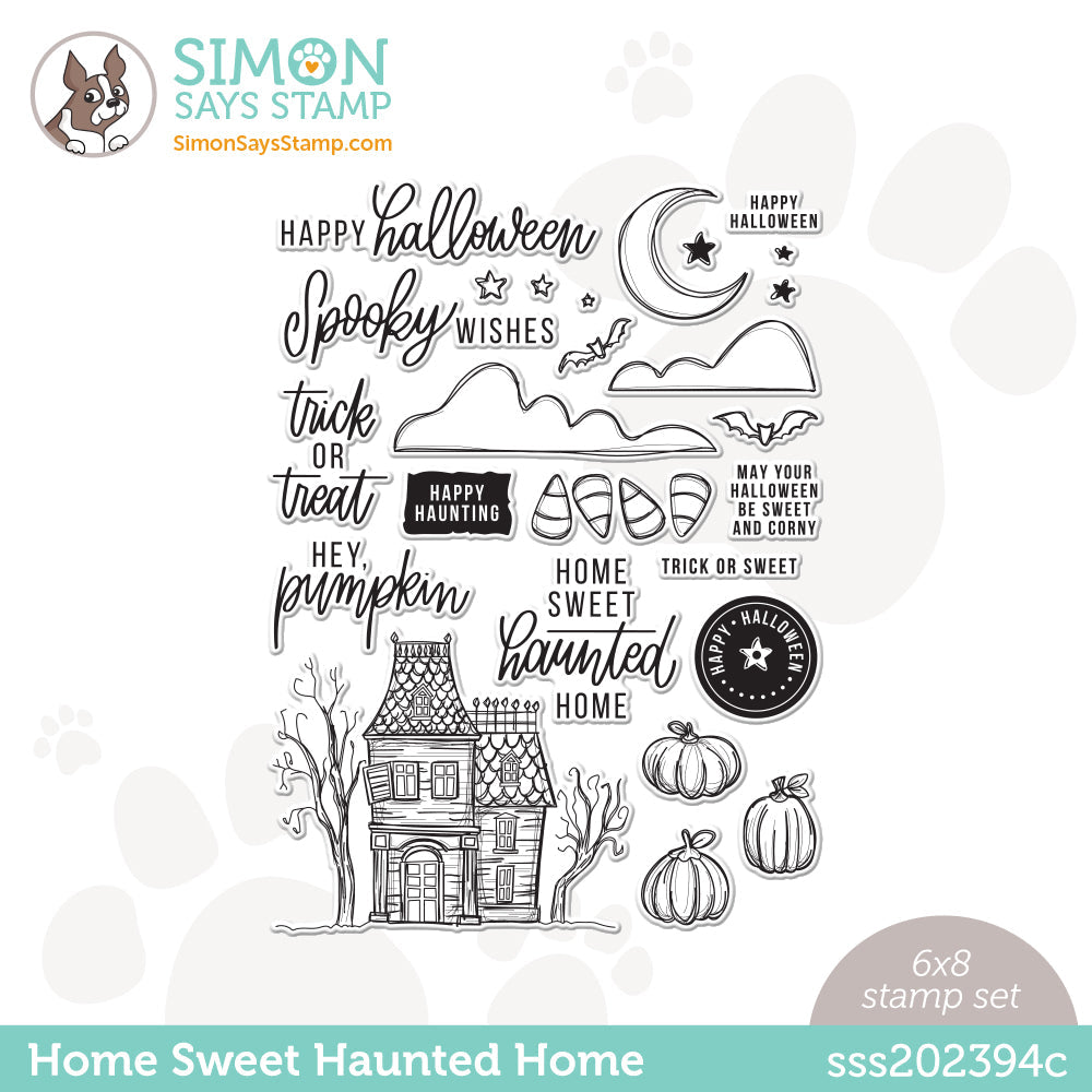 Simon Says Clear Stamps HOME SWEET HAUNTED HOME sss202394c