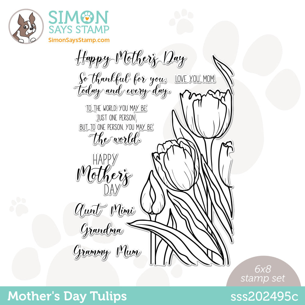 Simon Says Clear Stamps DAY TULIPS sss202495c