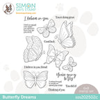 Simon Says Clear Stamps BUTTERFLY DREAMS sss202502c