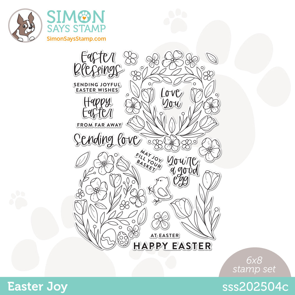 Simon Says Clear Stamps EASTER JOY sss202504c