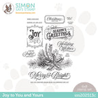 Simon Says Clear Stamps JOY TO YOU AND YOURS sss202513c