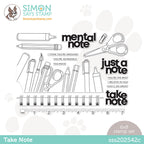 Simon Says Clear Stamps TAKE NOTE sss202542c