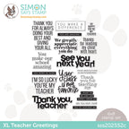 Simon Says Clear Stamps XL TEACHER GREETINGS sss202552c