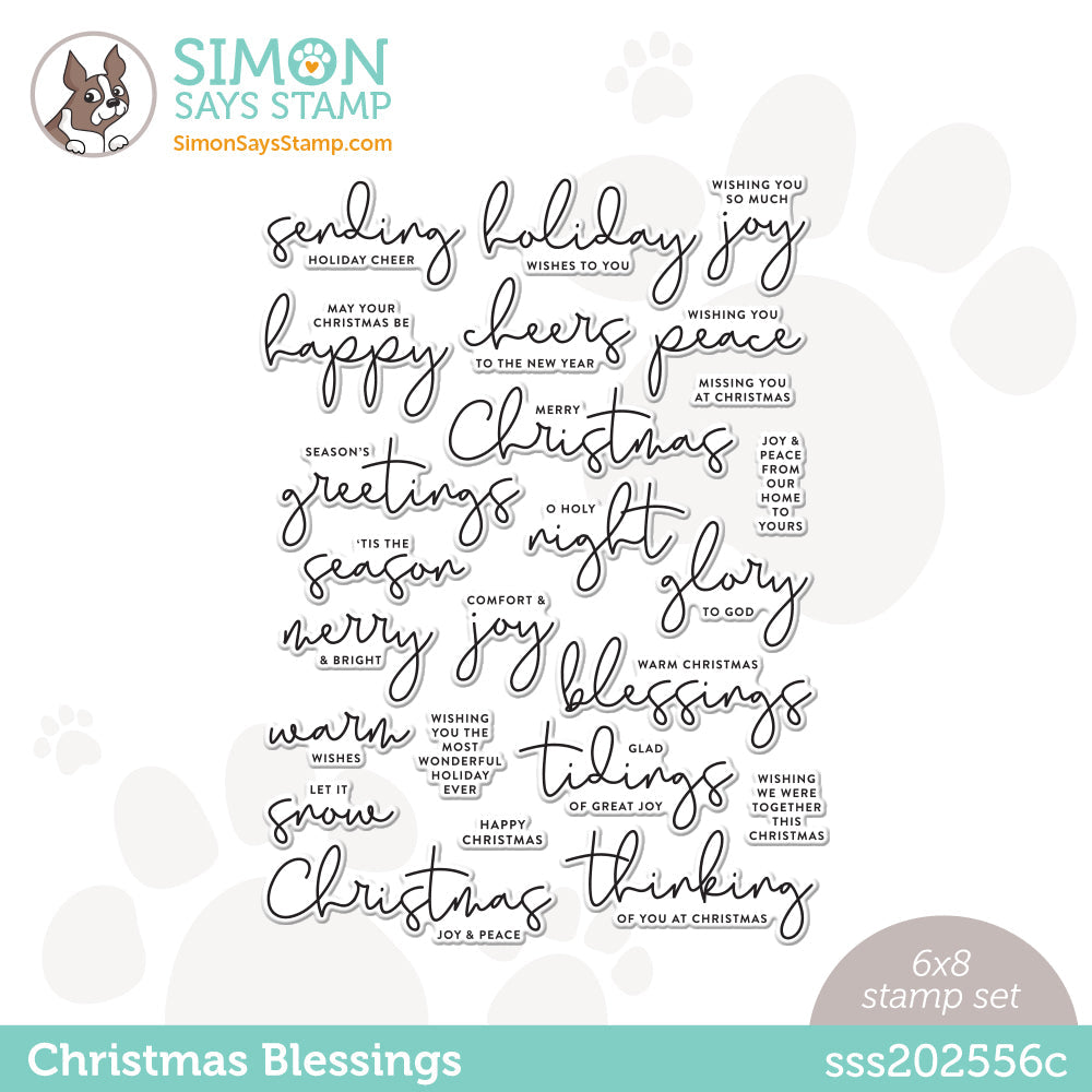 Simon Says Clear Stamps CHRISTMAS BLESSINGS sss202556c