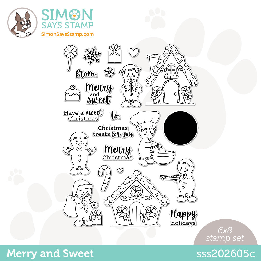 Simon Says Clear Stamps MERRY AND SWEET sss202605c