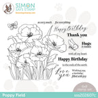 Simon Says Clear Stamps POPPY FIELD sss202607c