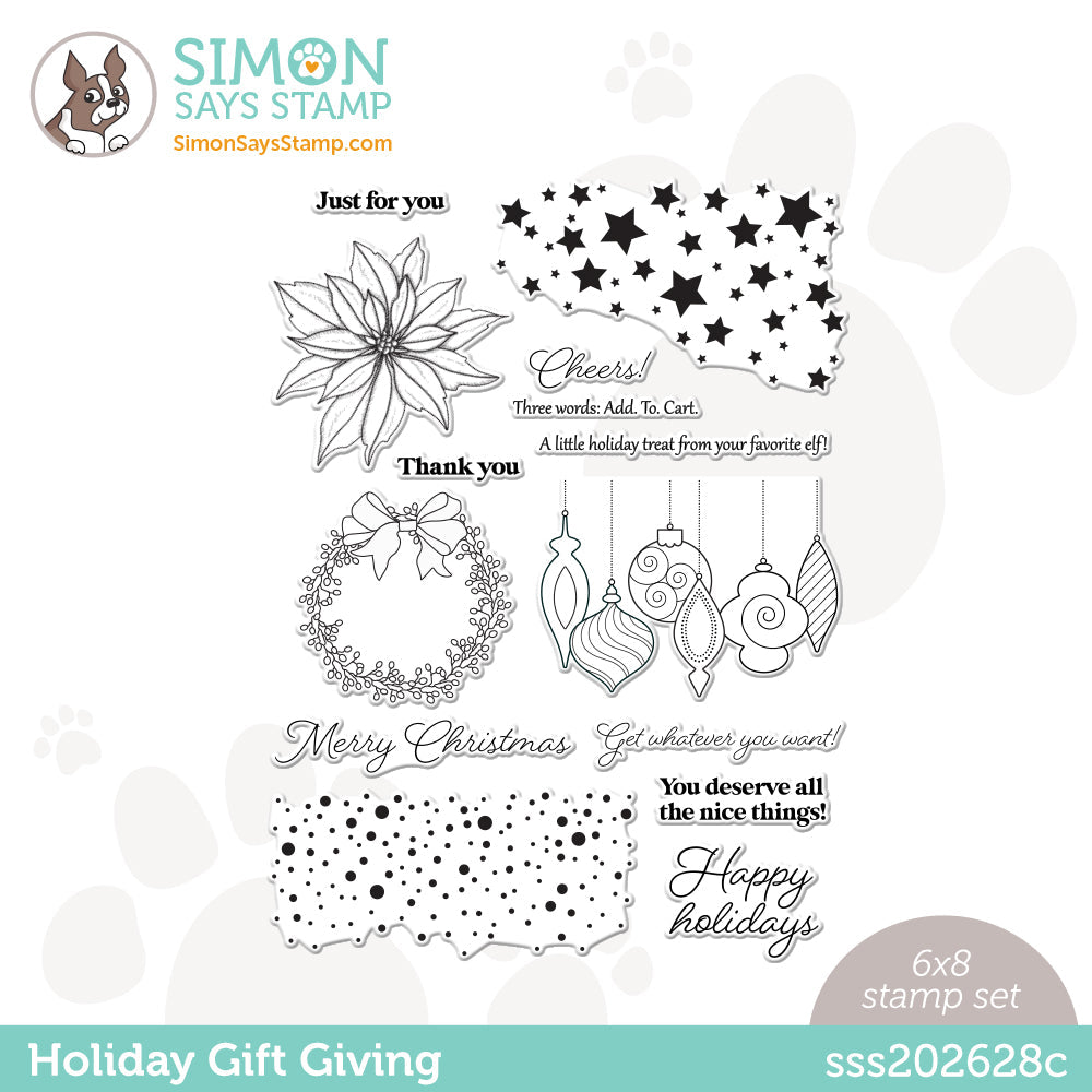 Simon Says Clear Stamps HOLIDAY GIFT GIVING sss202628c *
