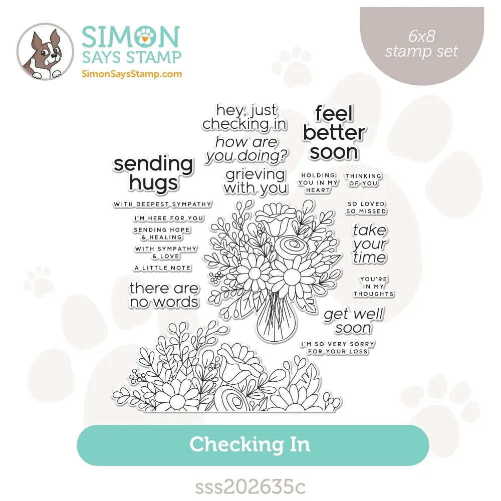 Simon Says Clear Stamps Checking In sss202635c Stamptember