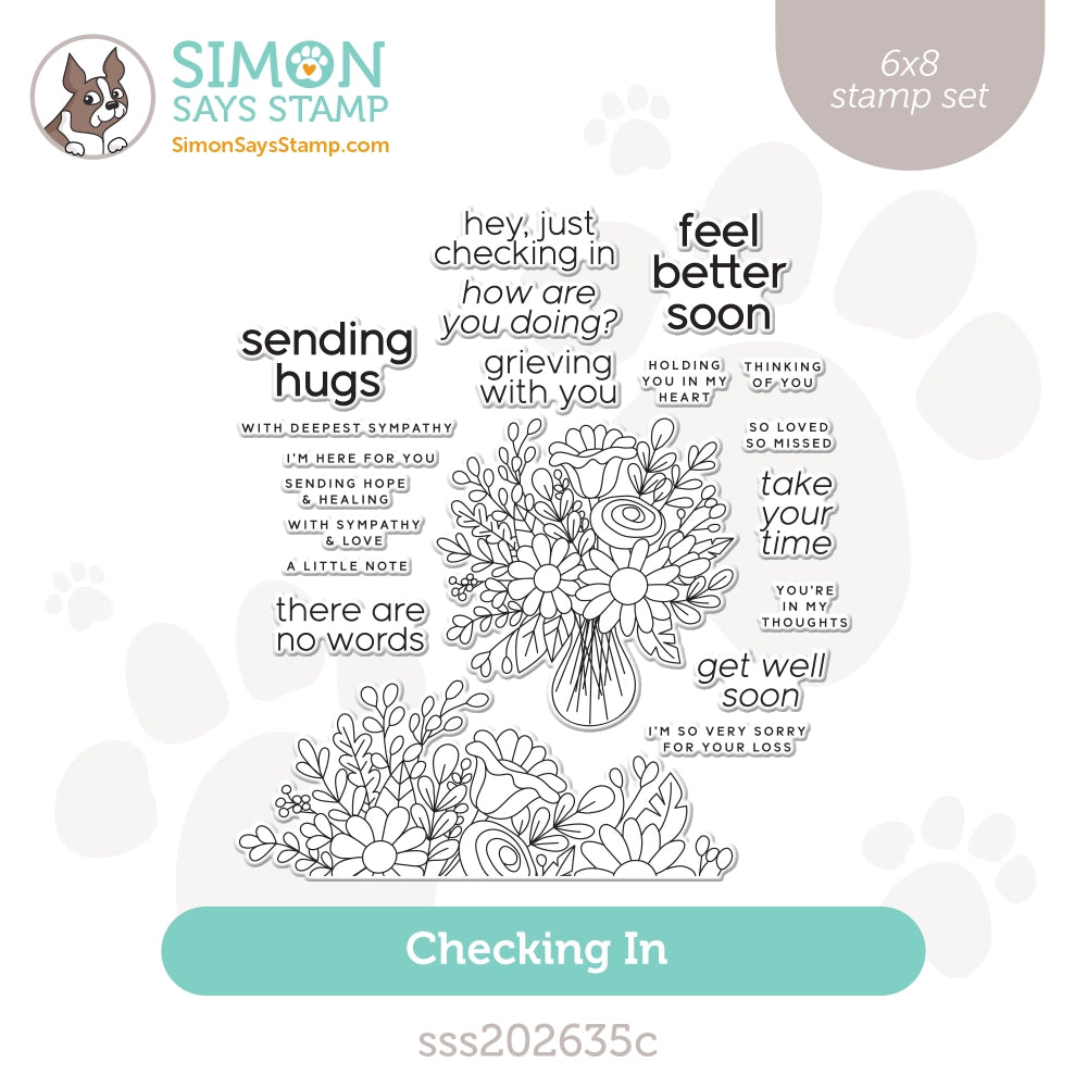 Simon Says Clear Stamps Checking In sss202635c Stamptember