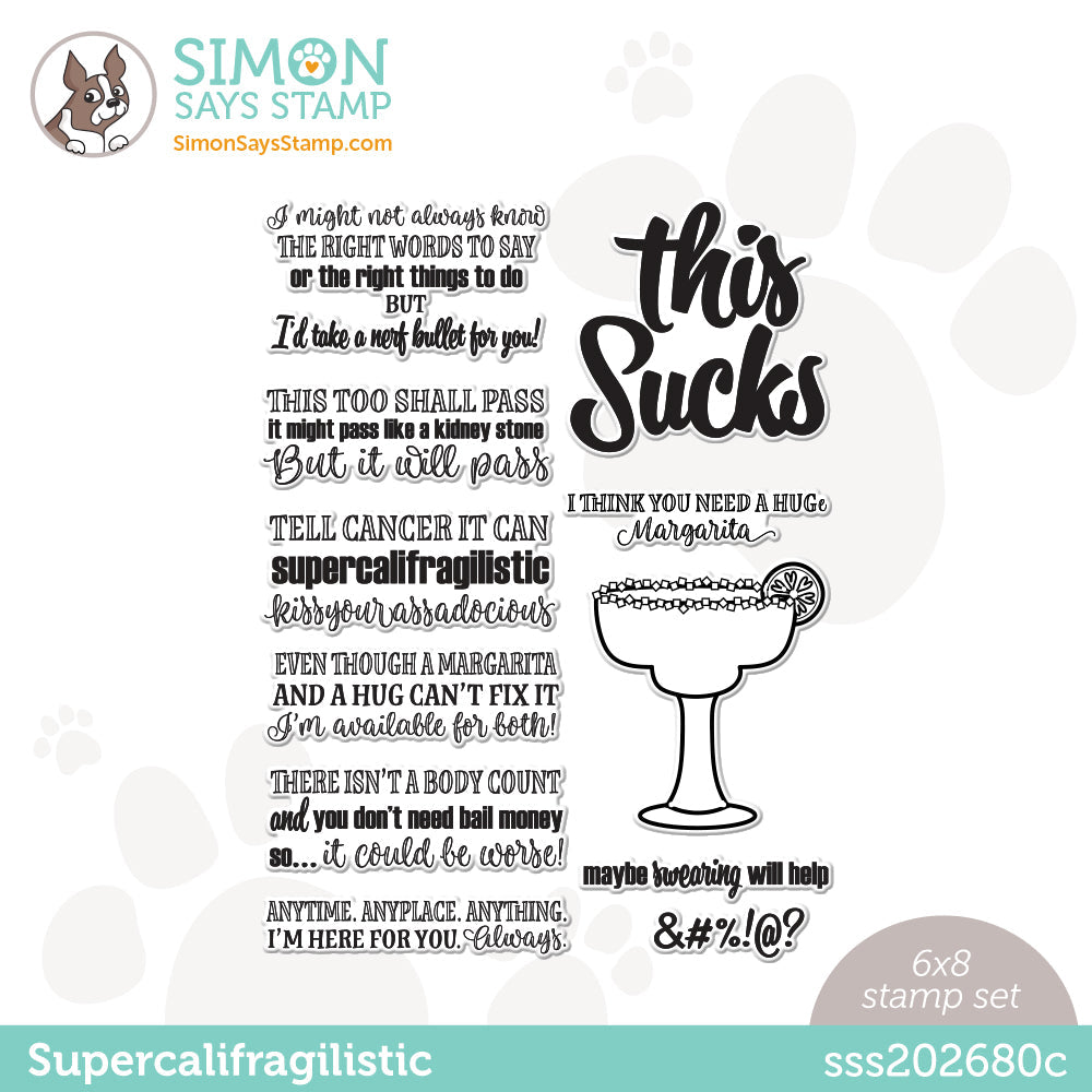 Simon Says Clear Stamps Supercalifragilistic sss202680c Dear Friend
