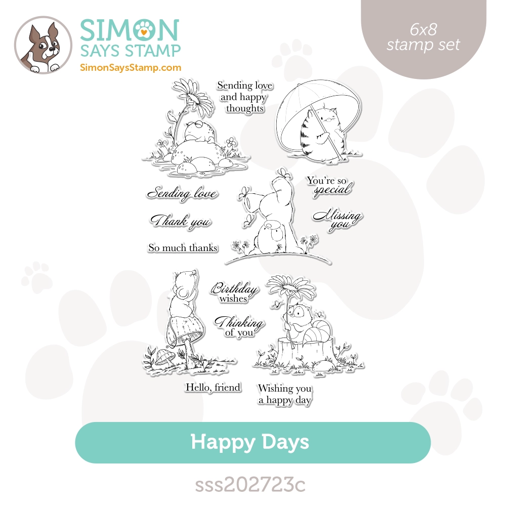 Simon Says Clear Stamps Happy Days sss202723c Stamptember