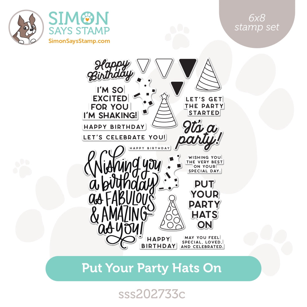 Simon Says Clear Stamps Put Your Party Hats On sss202733c
