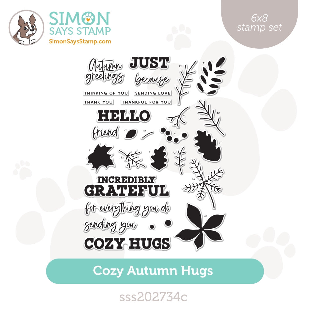 Simoin Says Stamp Cozy Autumn Hugs Clear Stamp Set Simoin Says Stamp Cozy Autumn Hugs Clear Stamp Set