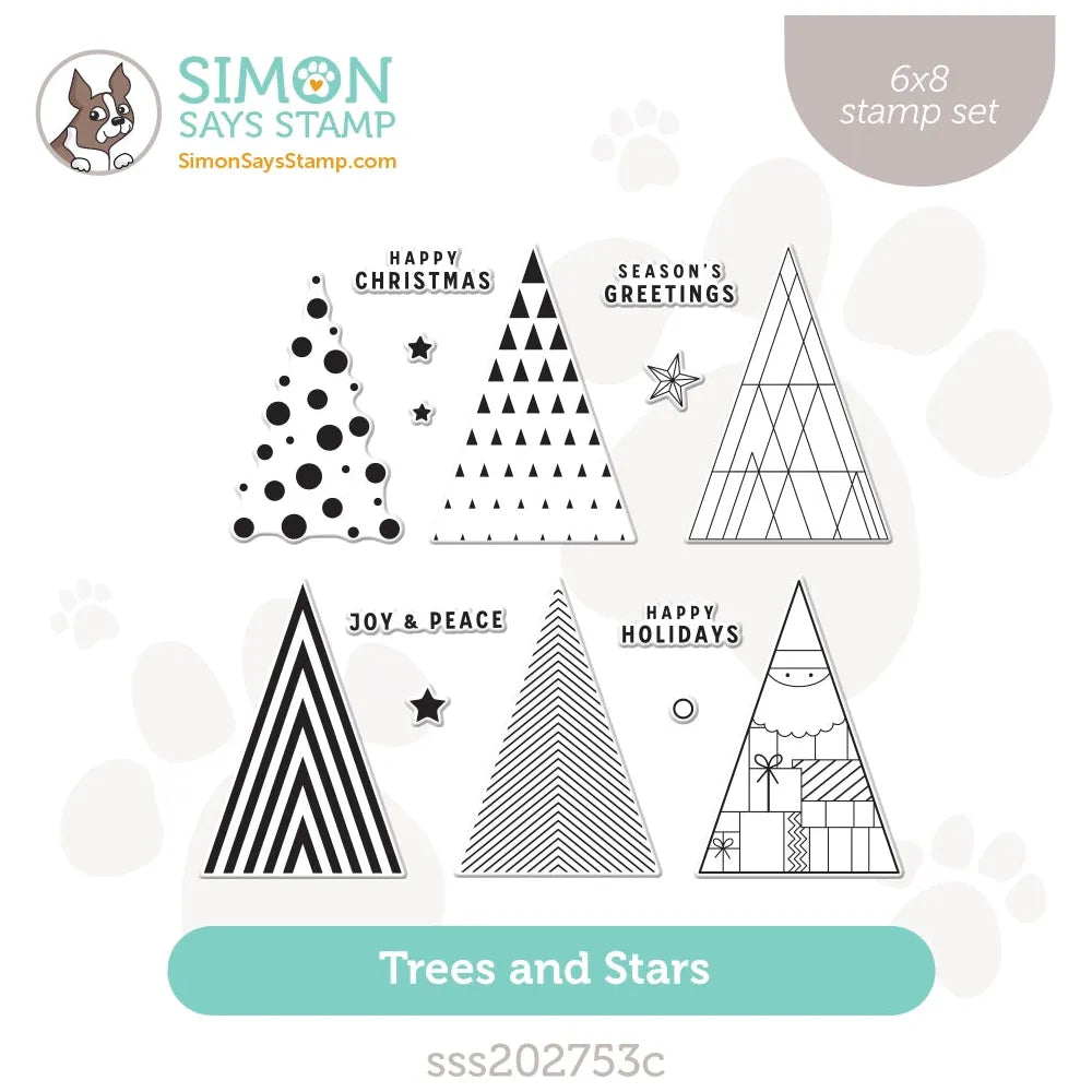 Simon Says Clear Stamps Trees And Stars sss202753c