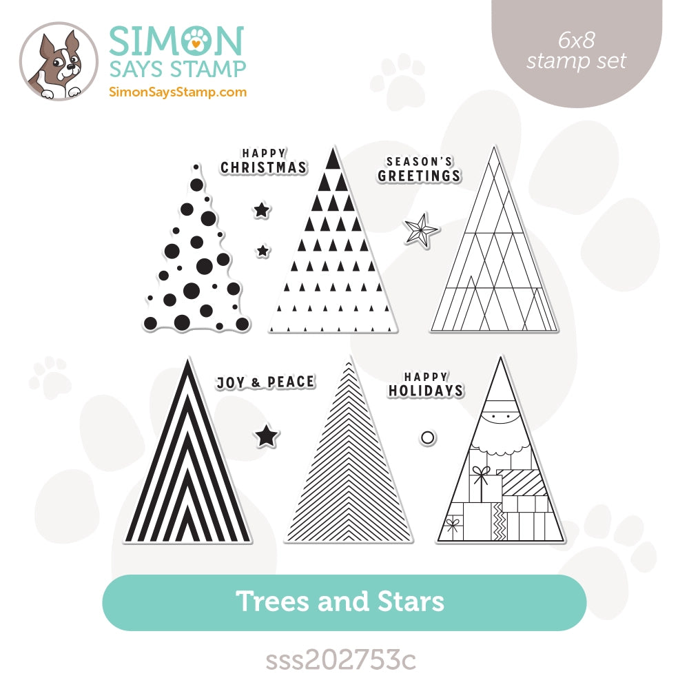Simon Says Clear Stamps Trees And Stars sss202753c