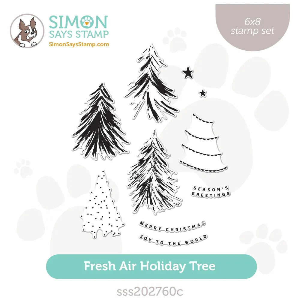 Simon Says Clear Stamps Fresh Air Holiday Tree sss202760c Season Of Wonder
