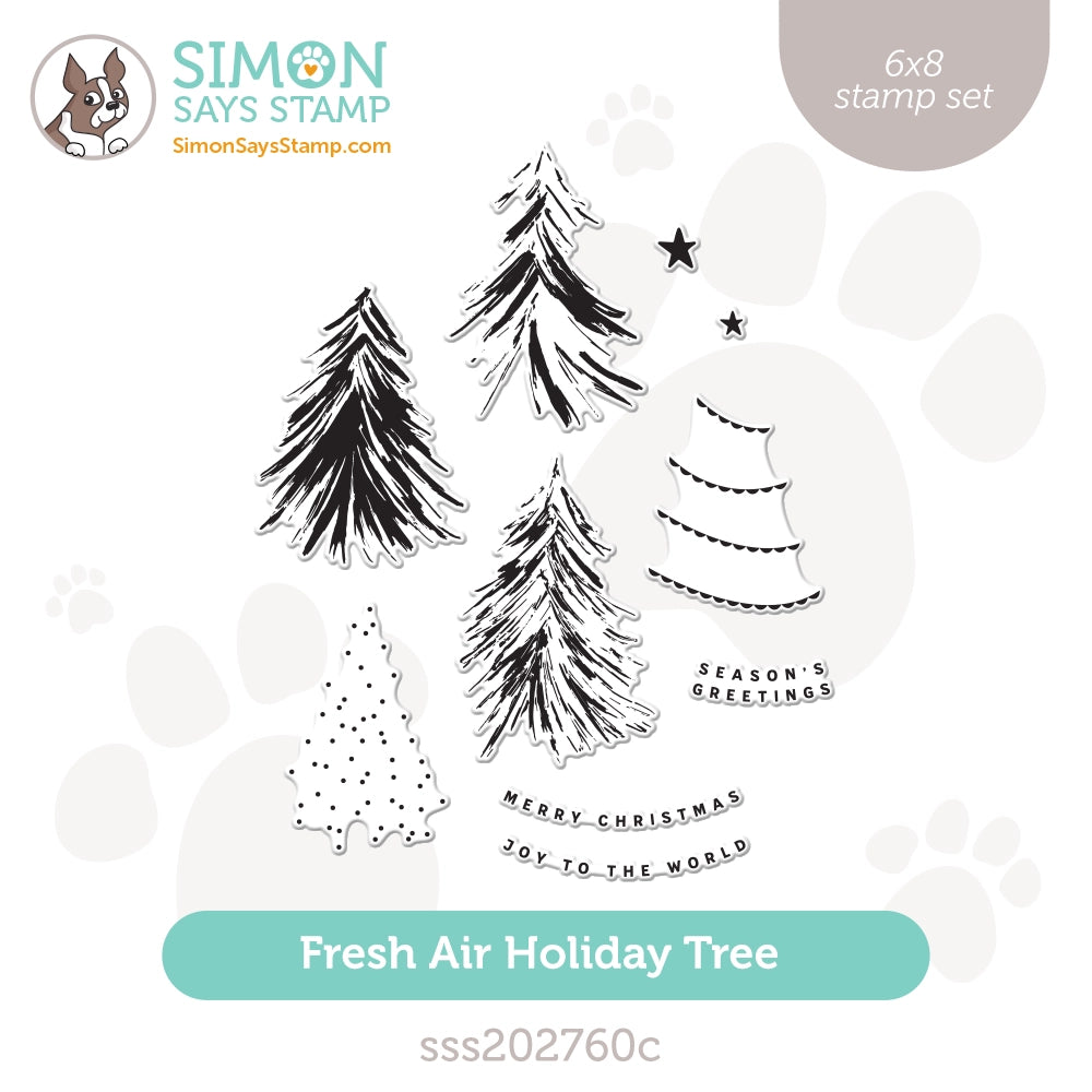 Simon Says Clear Stamps Fresh Air Holiday Tree sss202760c Season Of Wonder