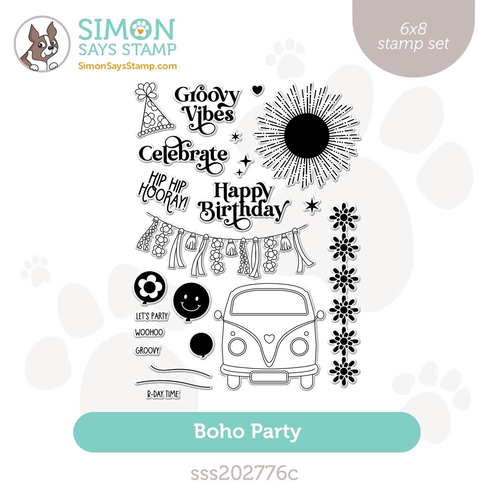 Simon Says Clear Stamps Boho Party sss202776c