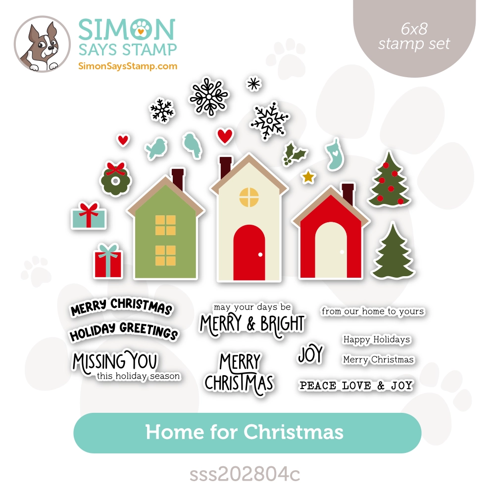 Simon Says Clear Stamps Home For Christmas sss202804c