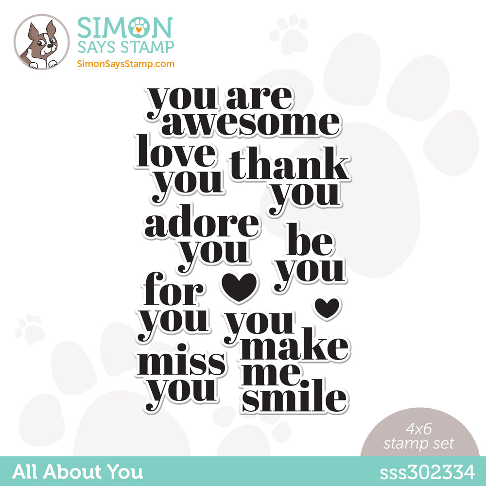 Simon Says Clear Stamps ALL ABOUT YOU sss302334
