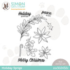 Simon Says Clear Stamps HOLIDAY SPRIGS sss302432c