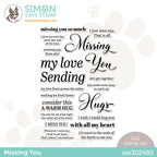 Simon Says Clear Stamps Missing You Sentiments sss302485 *