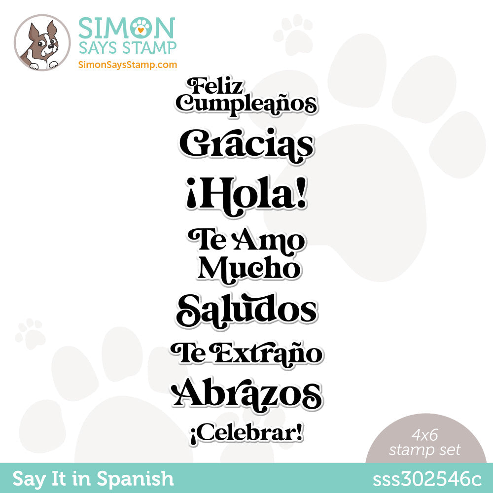 Simon Says Clear Stamps SAY IT IN SPANISH sss302546c