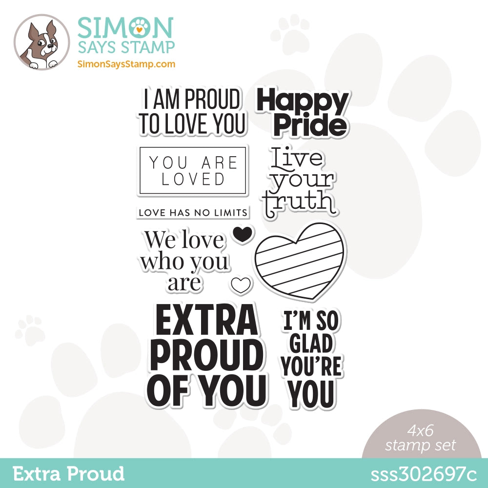 Simon Says Clear Stamps Extra Proud sss302697c Dear Friend