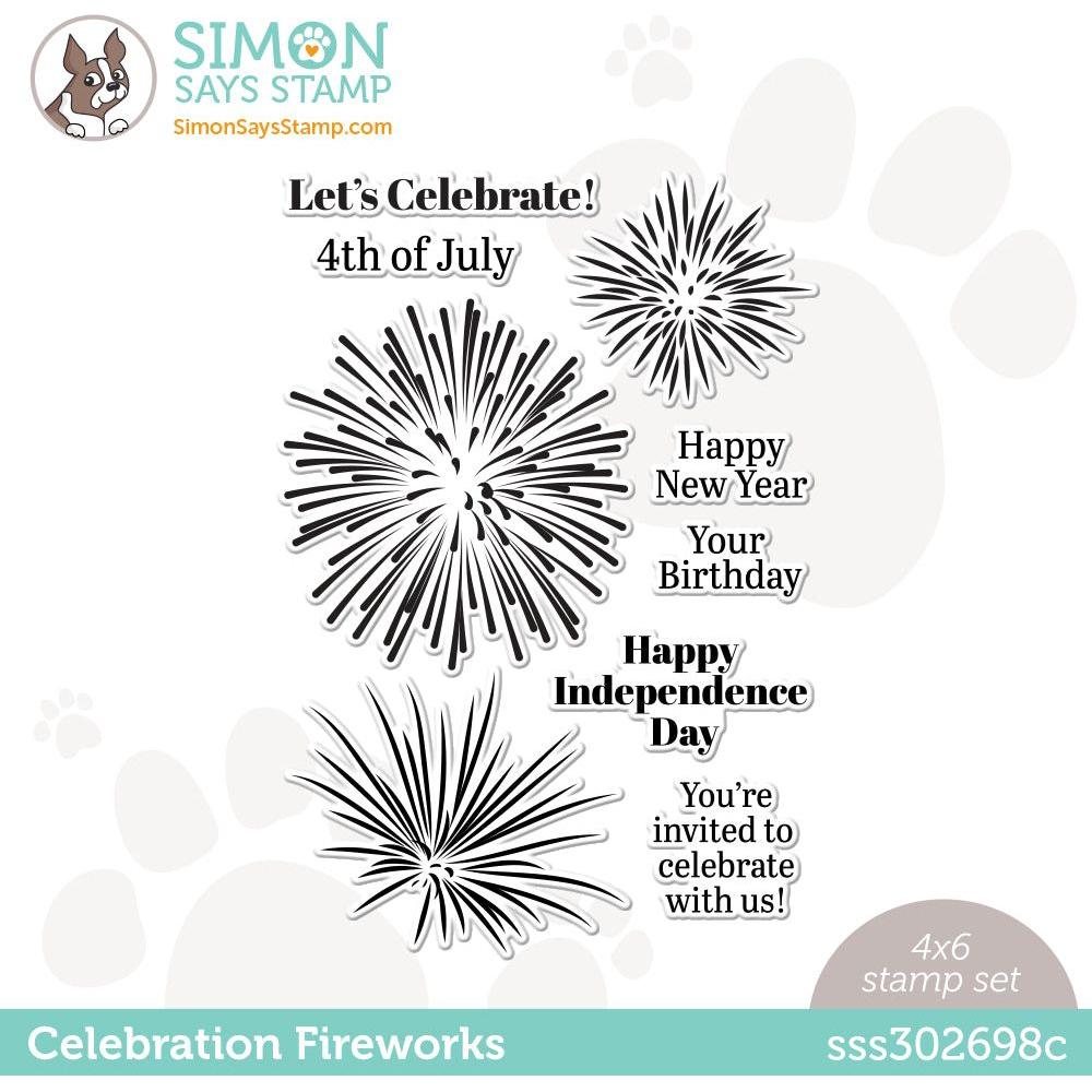 Simon Says Clear Stamps Celebration Fireworks sss302698c Out Of This World